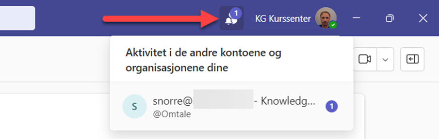 Varsler fra andre kontoer og organisasjoner.